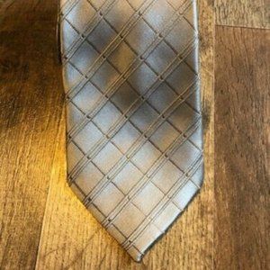 Donald Trump signature collection silk silver necktie tie